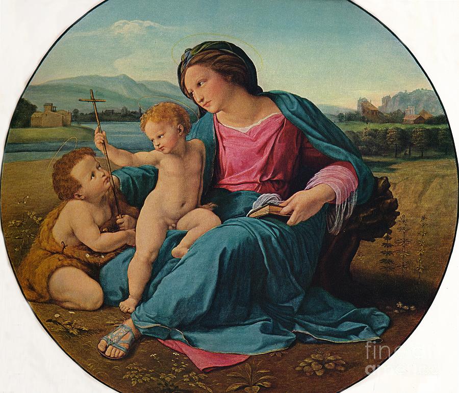 The Alba Madonna Drawing by Print Collector