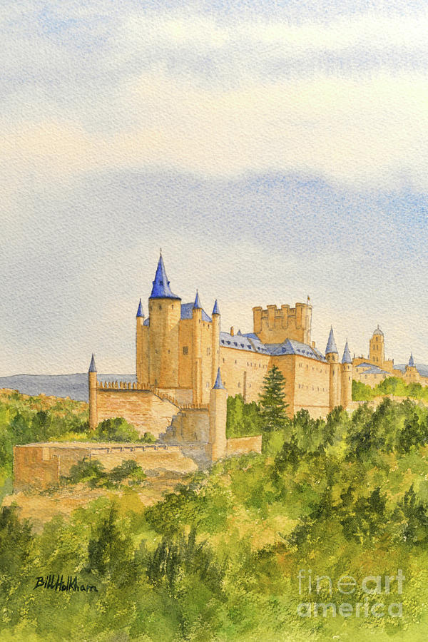 The Alcazar Segovia Spain Painting by Bill Holkham