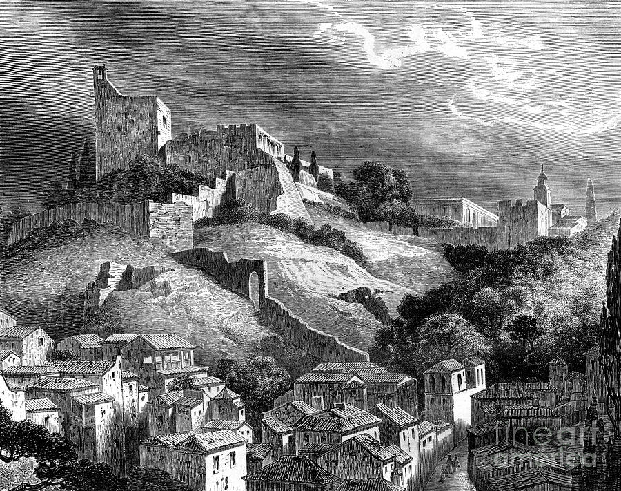 The Alhambra, Granada, Southern Spain Drawing by Print Collector