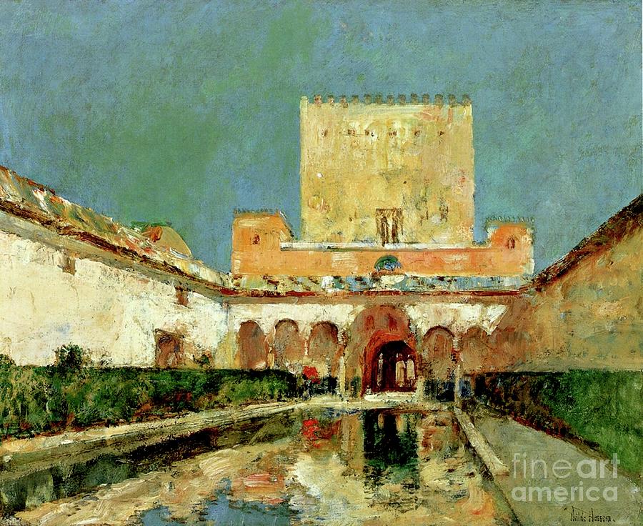 The Alhambra, Grenada, Spain, C.1883 Painting by Childe Frederick Hassam