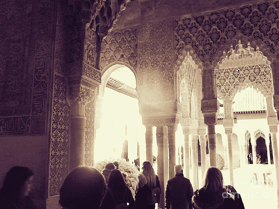 The Alhambra - Patio de Leones Photograph by Rebecca Harman