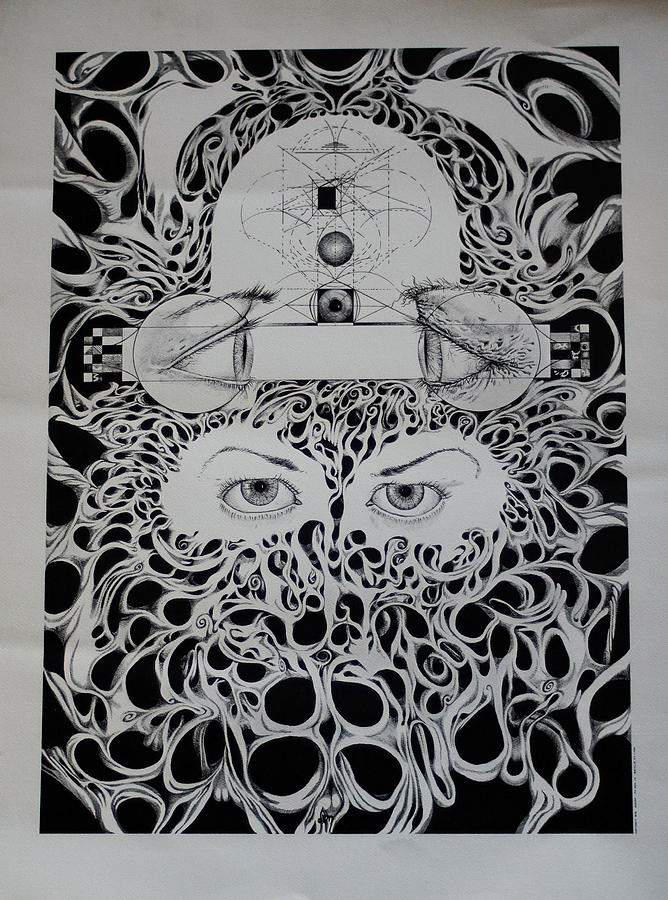 The All Seeing Eyes Drawing by Ron Dilg - Fine Art America