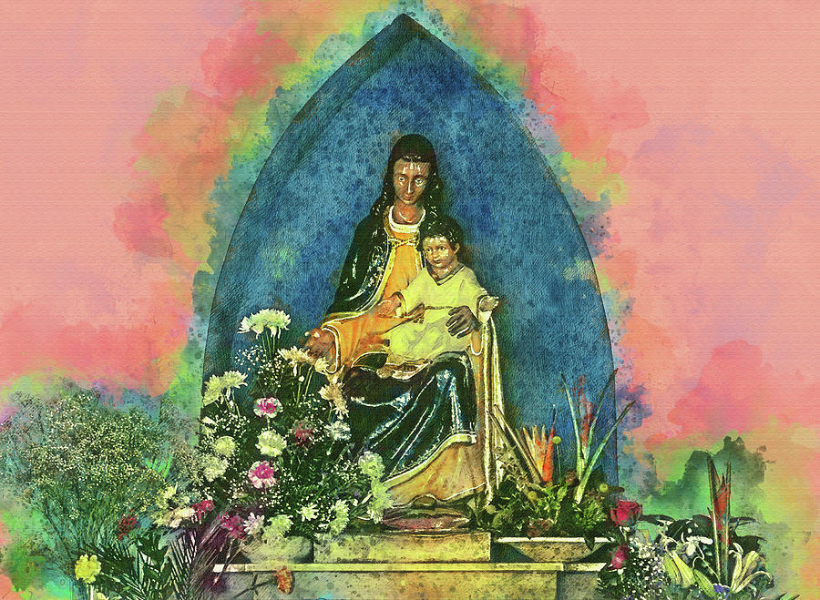 Chapel of Our Lady of Alto Vista Digital Art by Pheasant Run Gallery