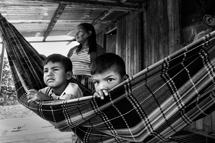 Black And White Photograph - The Amazonas,  Brazil by Orna Naor