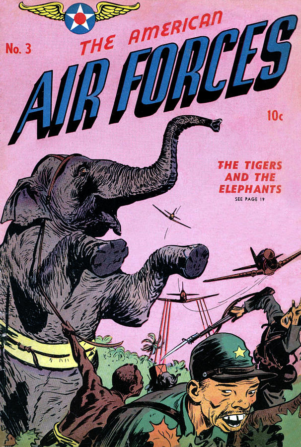 Jungle Painting - The American Air Forces #3; The Tigers and the Elephants by Bob Powell