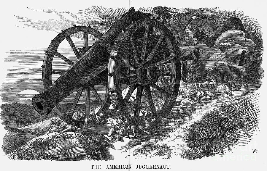 The American Juggernaut, 1864. Artist Drawing by Print Collector