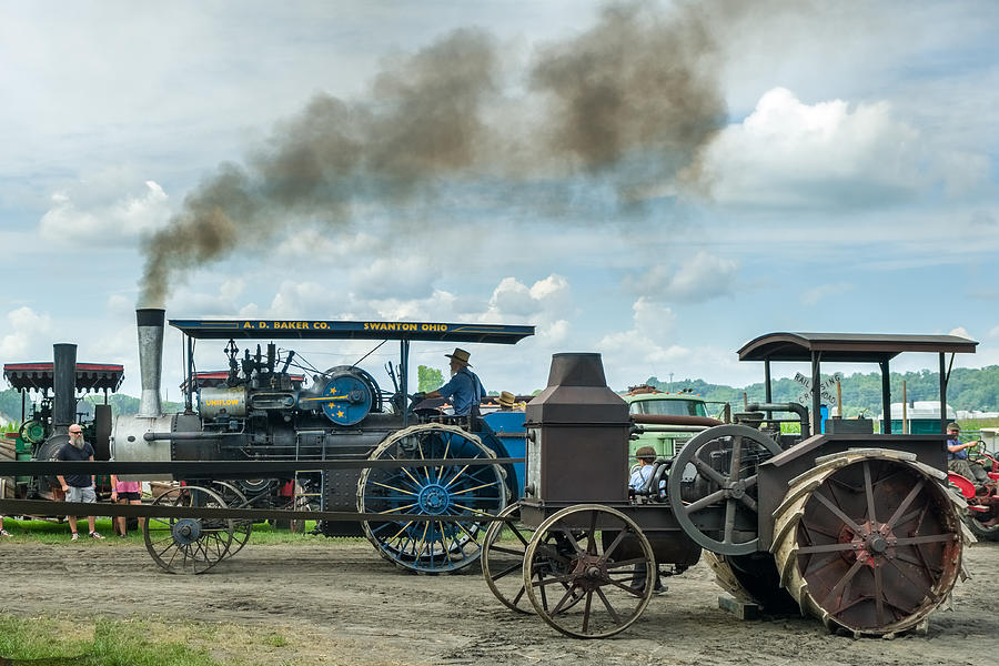 Tractor Photograph - The Amish Ride by Stan A. Malek