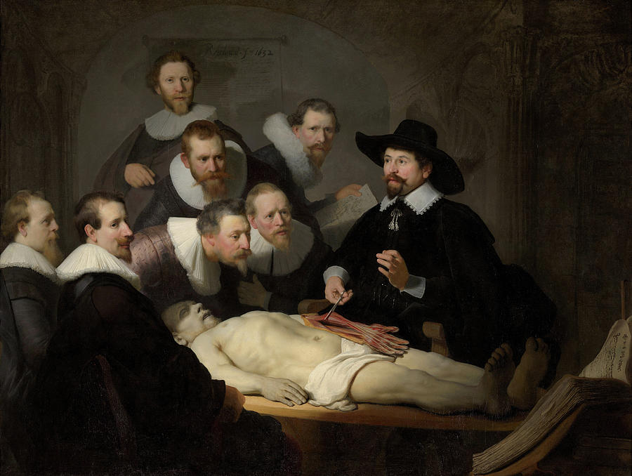 The anatomy lesson of Dr. Nicolaes Tulp Painting by Rembrandt van Rijn