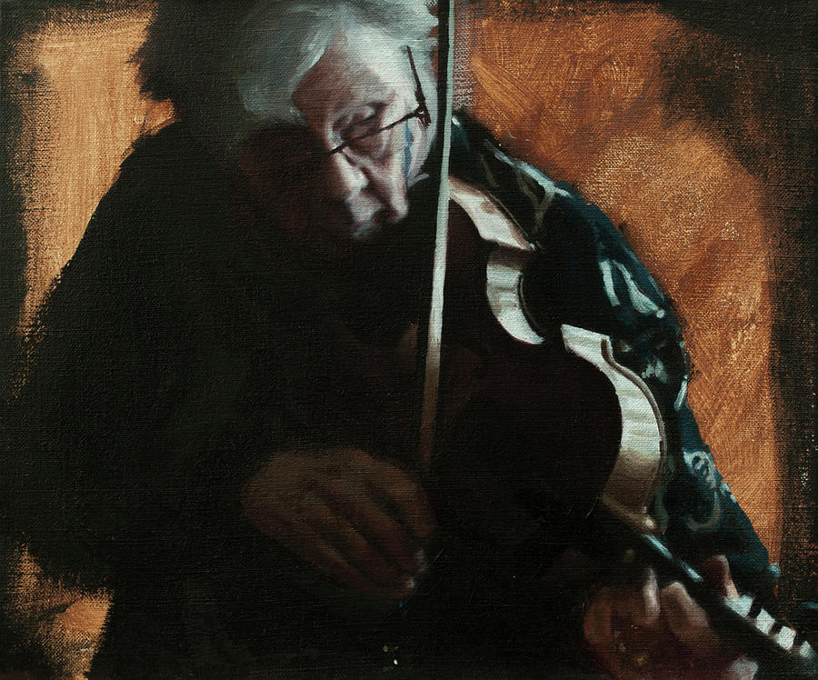 The Ancient Fiddler Painting by Christopher Gray