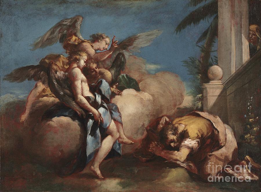 The Angels Appearing To Abraham Drawing by Heritage Images