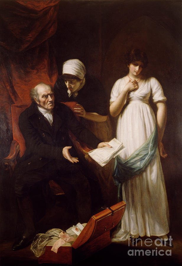 The Angry Father Or The Discovery Of The Clandestine Correspondence, 1802 Painting by John Opie