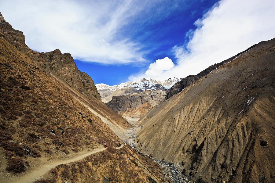 The Annapurna Circuit In The Himalayas Photograph by Tom Bonaventure