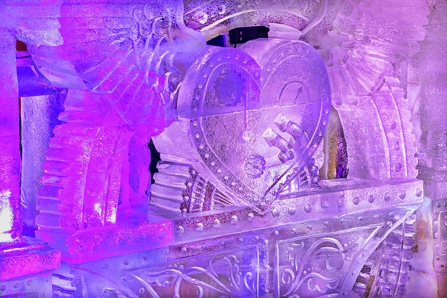 The Annual Ice Sculpting Festival In Cripple Creek, Colorado, Frozen Tracery Photograph by Bijan 