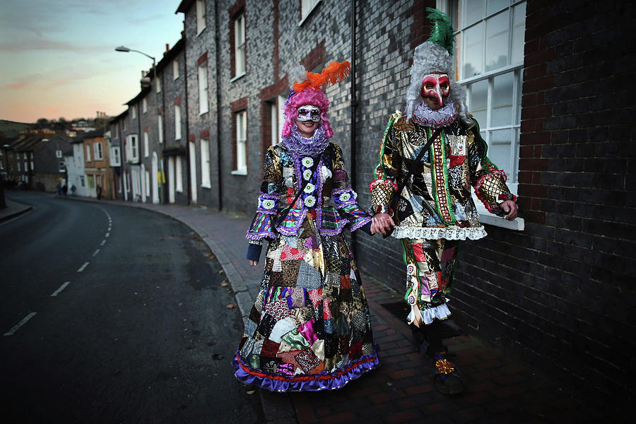 The Annual Lewes Bonfire Night Parade Photograph by Dan Kitwood