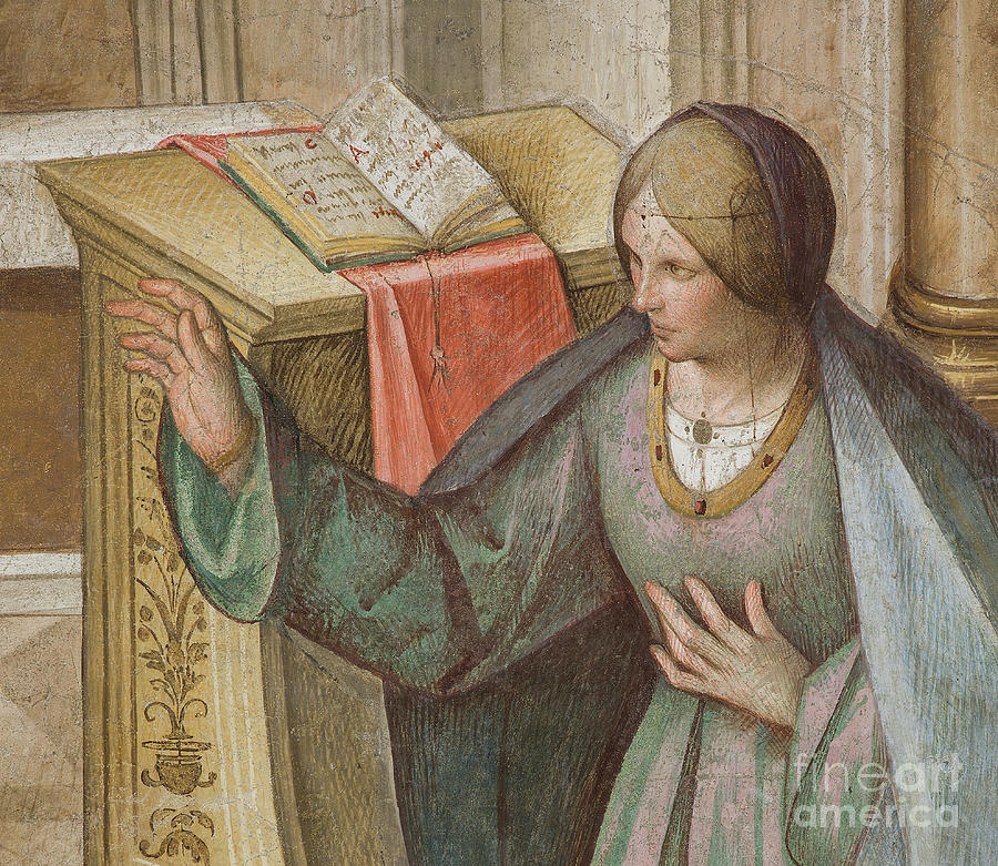 The Annunciation, Boccaccio Boccaccino, Detail Painting by Boccaccio Boccaccino