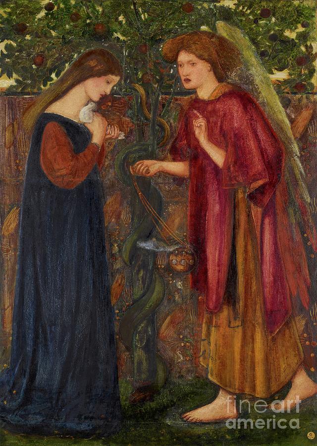The Annunciation By Burne Jones Painting by Edward Coley Burne Jones
