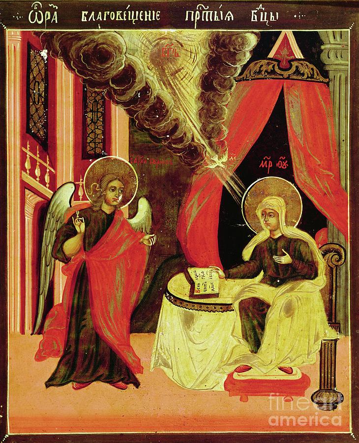 The Annunciation Painting by Byzantine School - Fine Art America