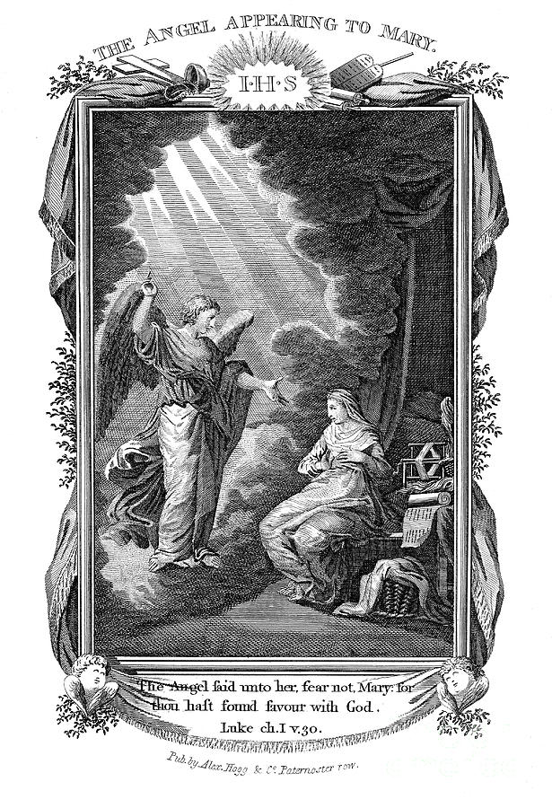 The Annunciation, C1808 Drawing by Print Collector