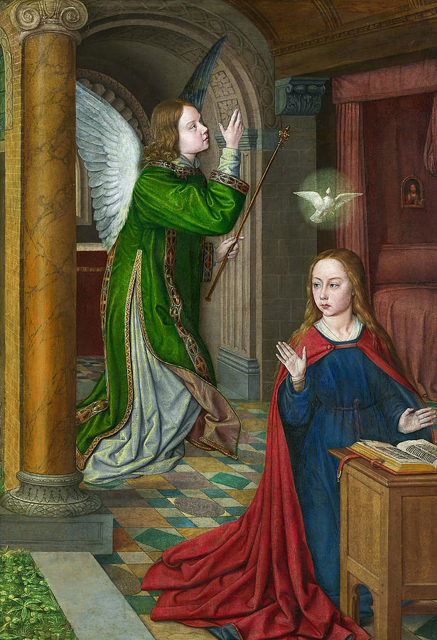 The Annunciation Painting by Jean Hey
