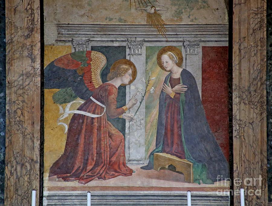 The Annunciation Painting by Melozzo Da Forli