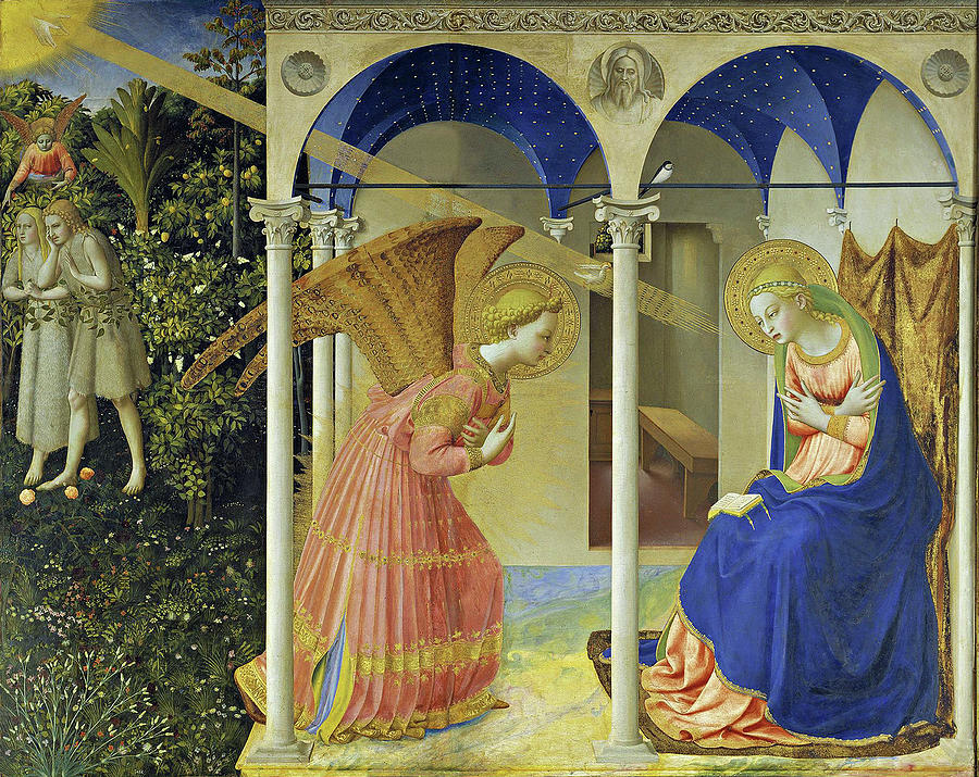 Fra Angelico Mixed Media - The Annunciation by Vintage Lavoie