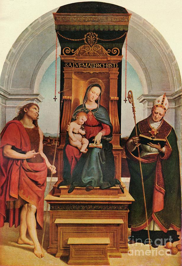 The Ansidei Madonna, 1505, 1911 Drawing by Print Collector