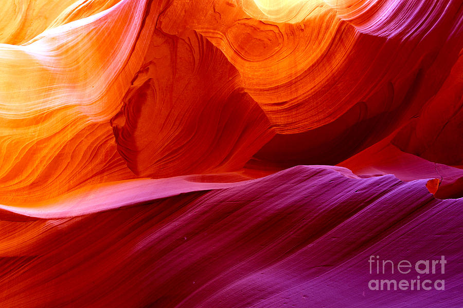 Heat Photograph - The Antelope Canyon, Page, Arizona by Manamana Heat Photograph - The Antelope Canyon, Page, Arizona by Manamana