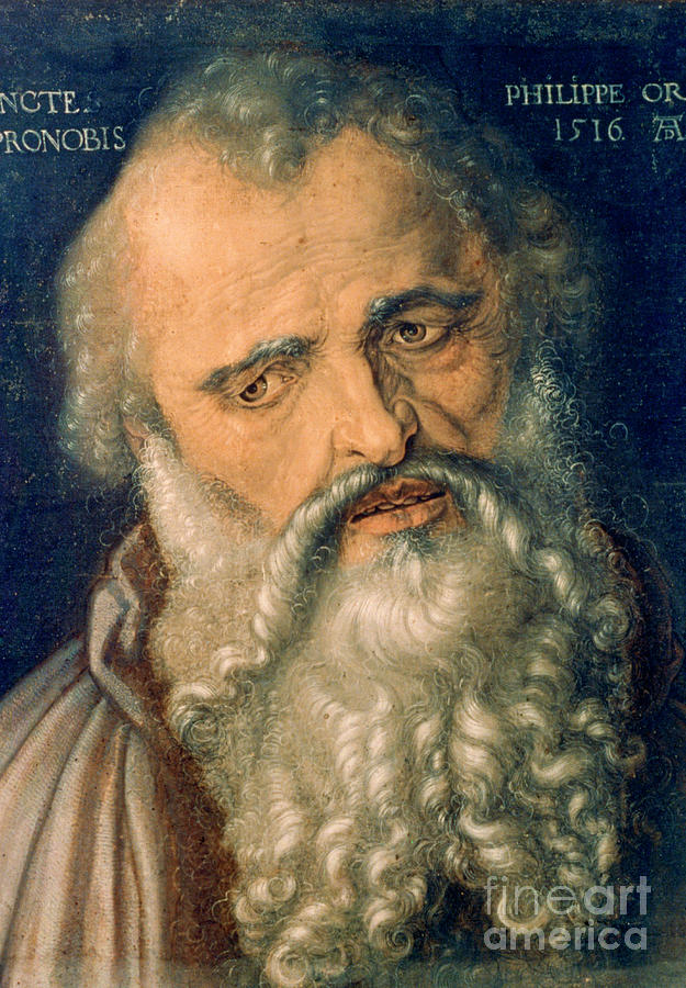 The Apostle Philip, 1516. Artist Drawing by Print Collector