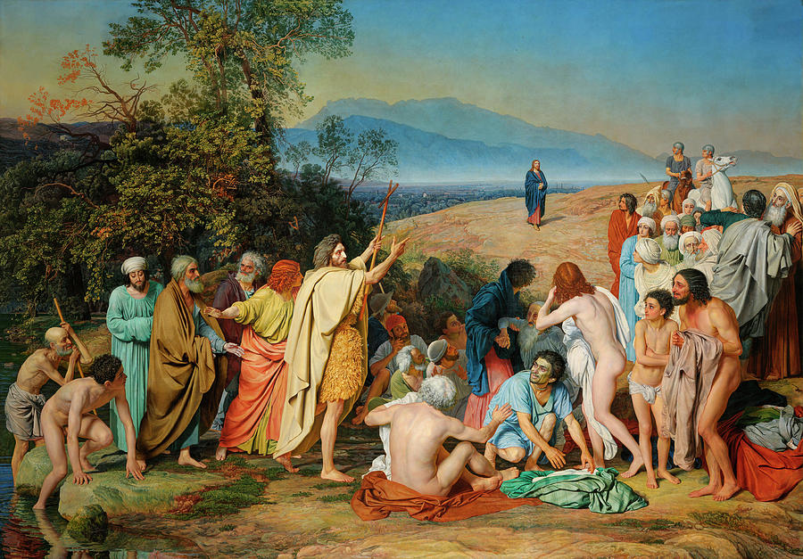 John The Baptist Painting - The Appearance of Christ Before the People by Alexander Ivanov