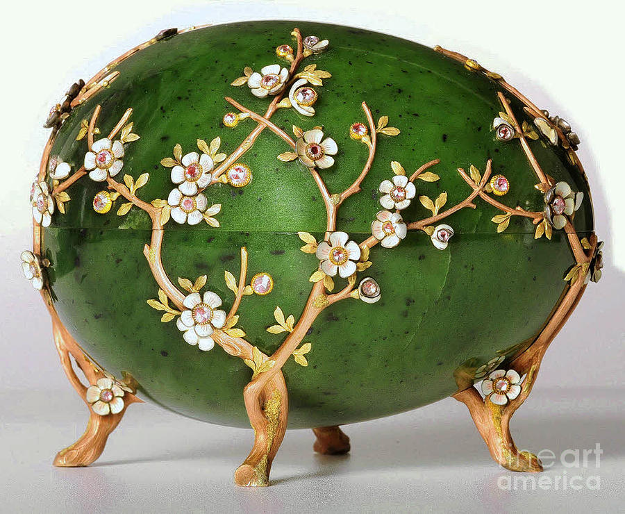 The Apple Blossom Egg, 1901. Artist Drawing by Heritage Images