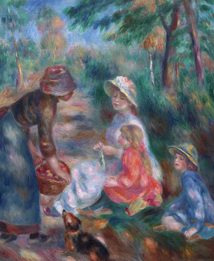 The Apple Seller, 1890 Painting by Pierre-Auguste Renoir - Fine Art America