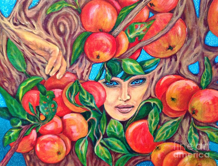 The Apple Tree Painting by Linda Markwardt