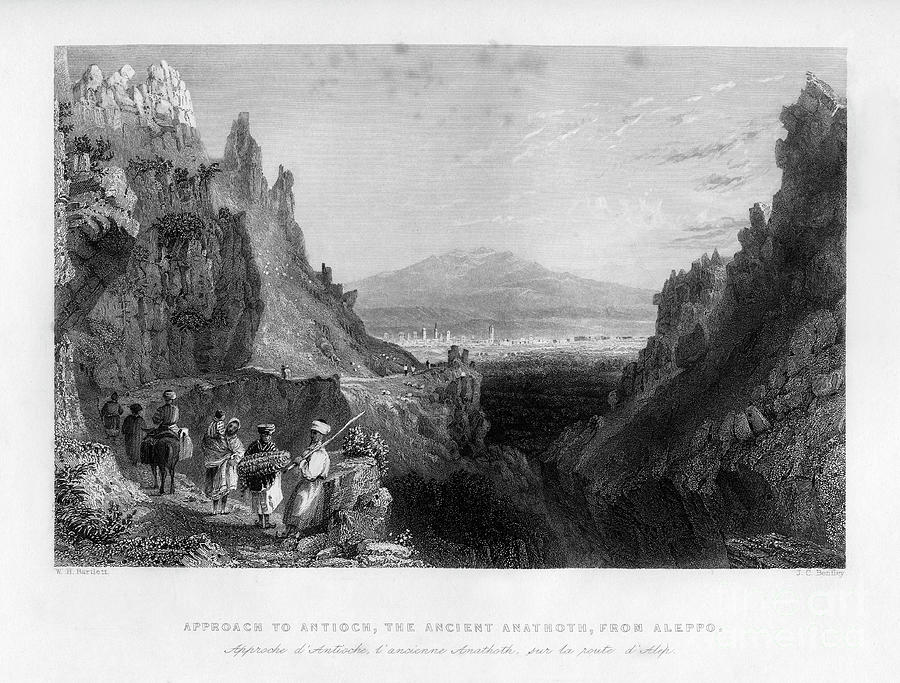 The Approach To Antioch, The Ancient Drawing by Print Collector