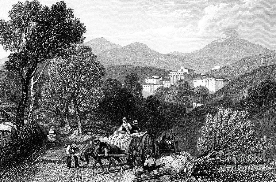 The Approach To Royat, France Drawing by Print Collector