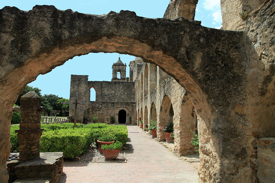 The Arch And Garden View Of Mission San Photograph by Switas