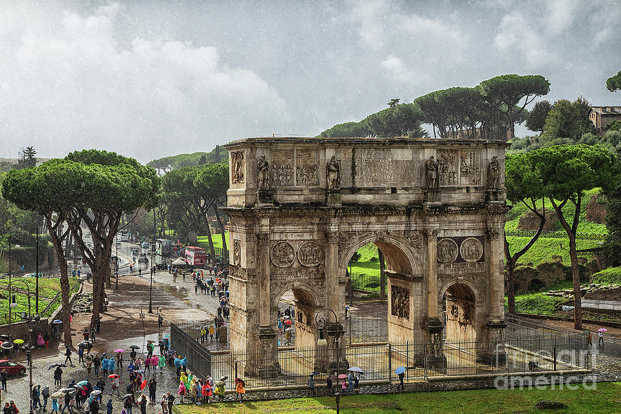 The Arch of Constantine Rome Photograph by Wayne Moran