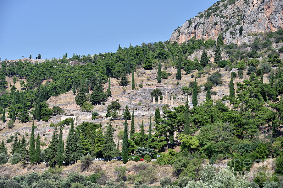 Oracle Photograph - The archaeological site of Delphi III by George Atsametakis
