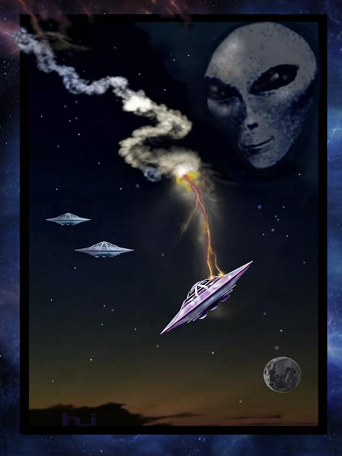 The Roswell Crash Digital Art by Hartmut Jager