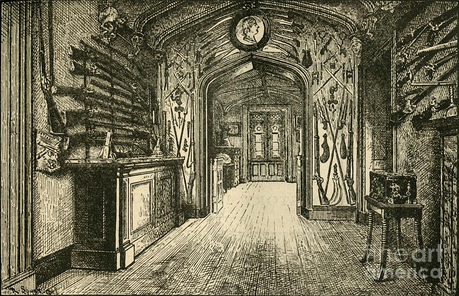 The Armory At Abbotsford Drawing by Print Collector