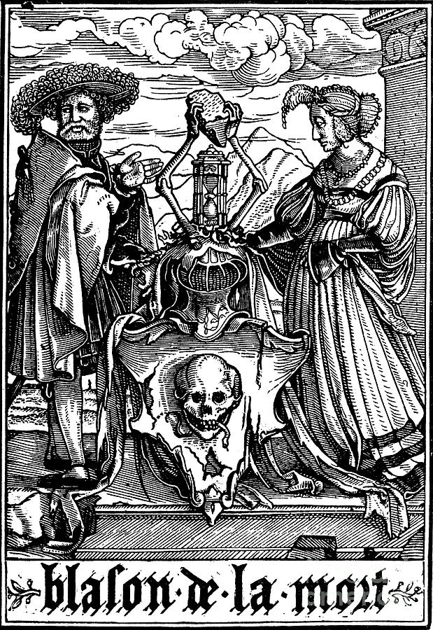 The Arms Of Death, 1538. Artist Hans Drawing by Print Collector