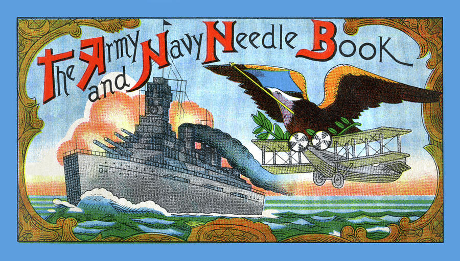 The Army and Navy Needle Book Painting by Unknown