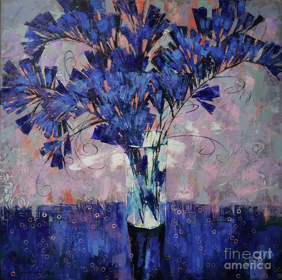 The aroma of ultramarine Painting by Anastasija Kraineva
