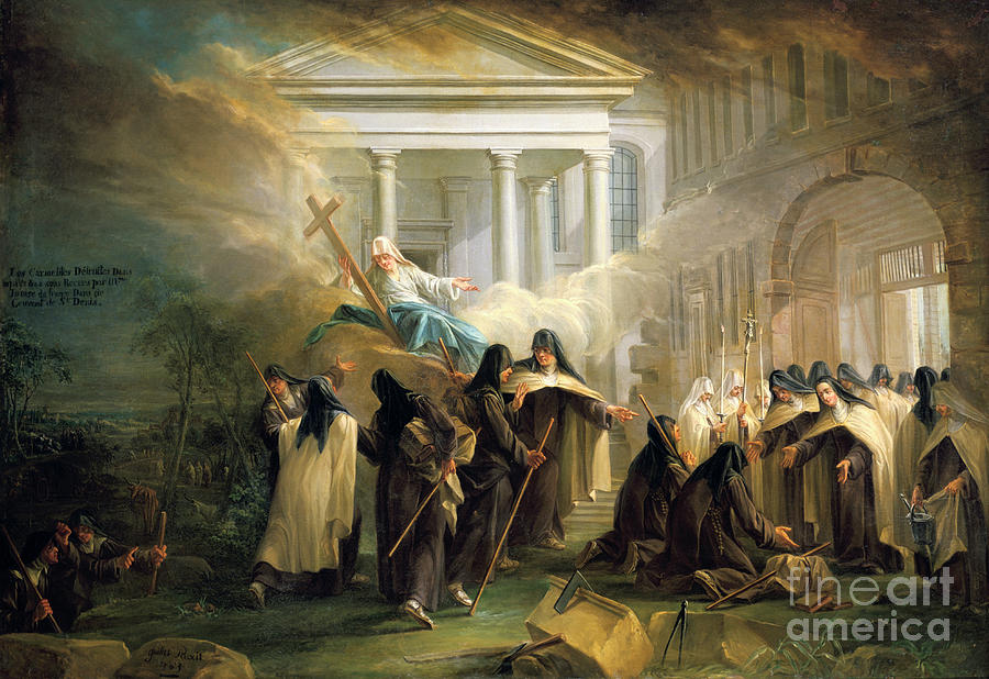 The Arrival Of The Carmelite Nuns Drawing by Print Collector