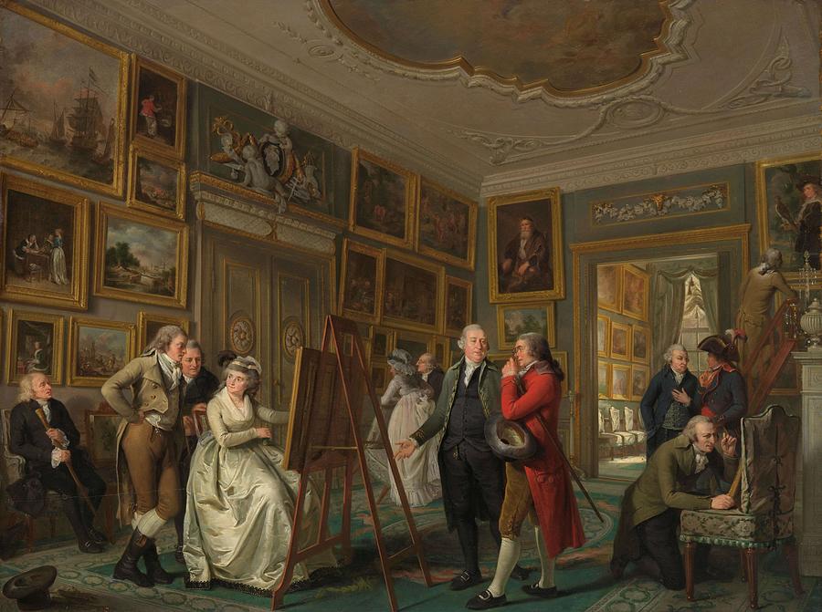 The Art Gallery of Jan Gildemeester Jansz. Painting by Adriaan de Lelie