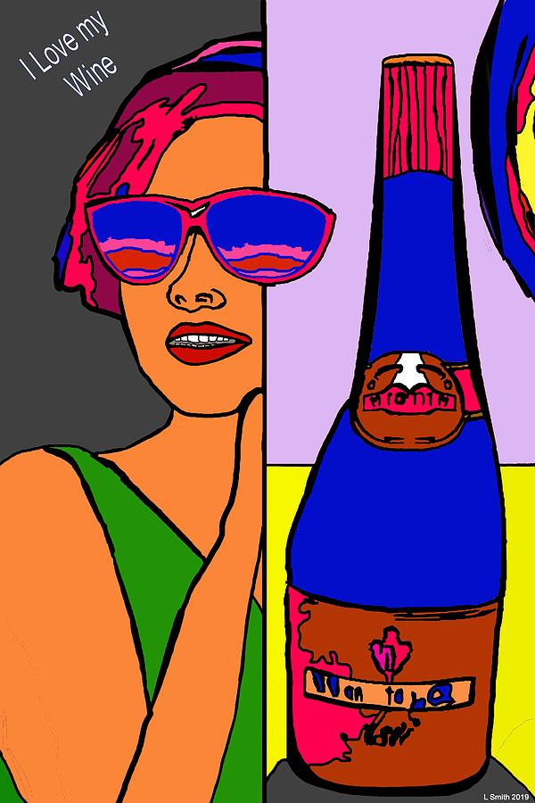 The art of wine Digital Art by Laura Smith