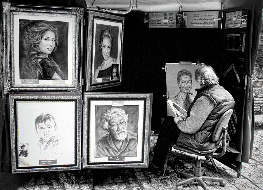 The Artist in Black and White by Carlos Diaz The Artist in Black and White by Carlos Diaz
