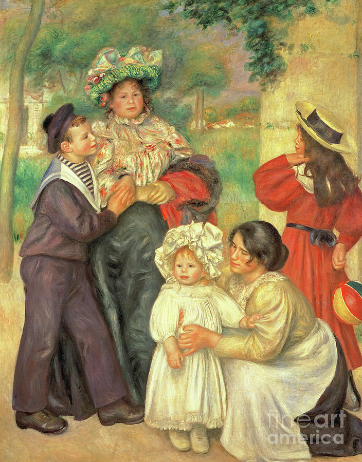 The Artists Family, 1896 Painting by Pierre Auguste Renoir