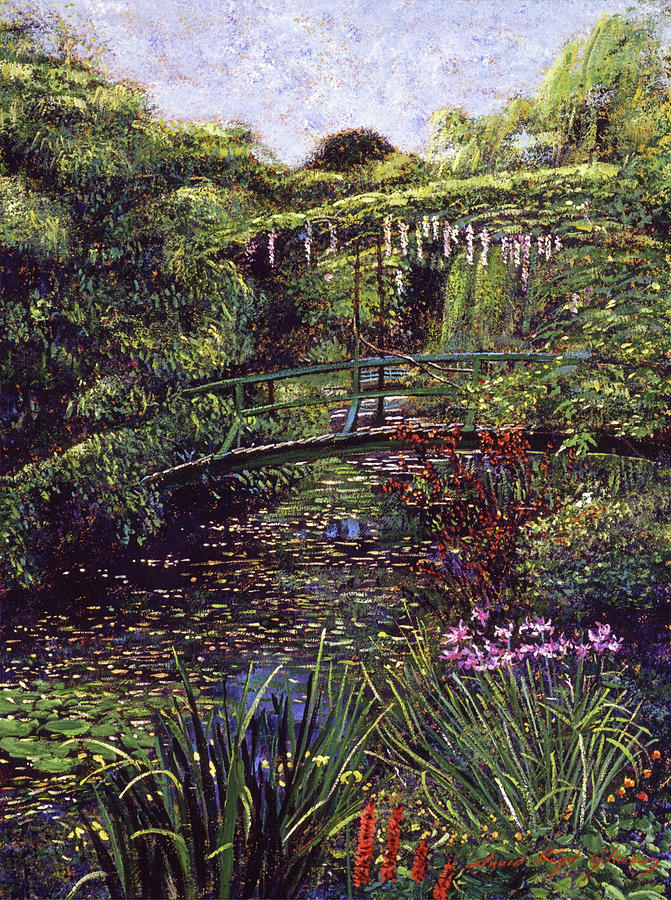 The Artists Garden Giverny Painting by David Lloyd Glover