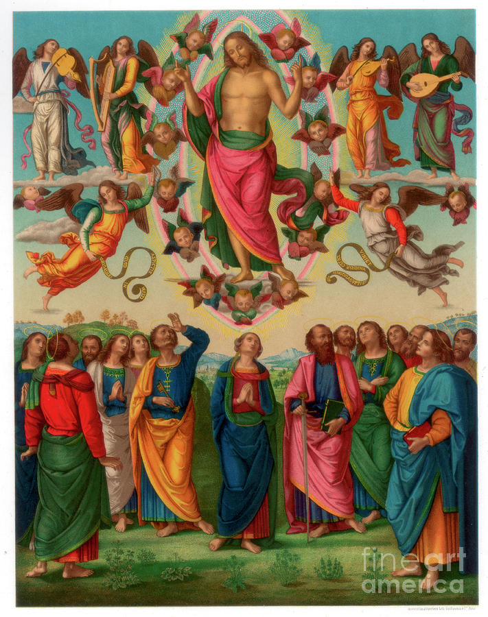 The Ascension Of Christ, 1496-1498 Drawing by Print Collector