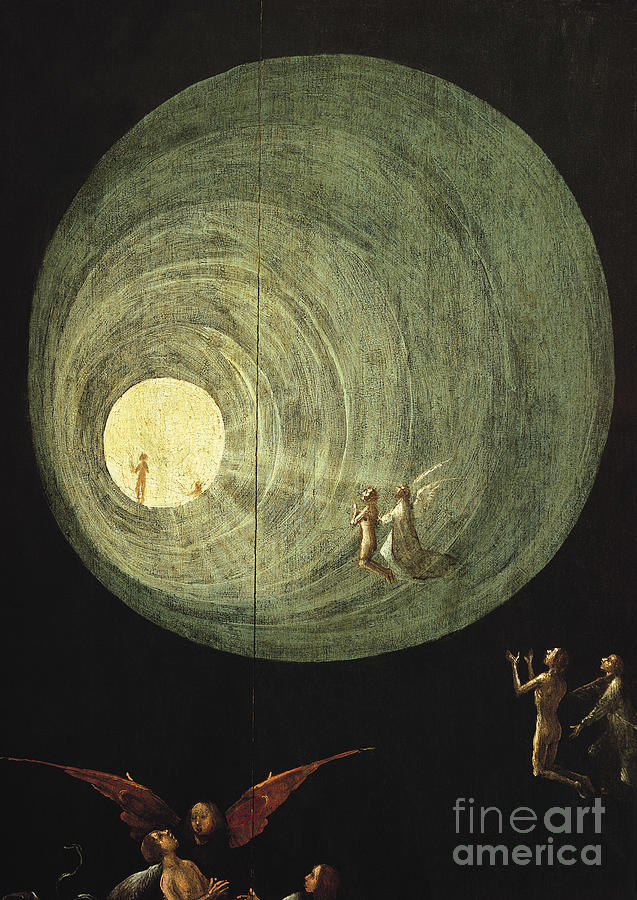 Hieronymus Bosch Painting - The Ascent Of The Blessed, Detail From A Panel Of An Alterpiece Thought To Be Of The Last Judgement by Hieronymus Bosch